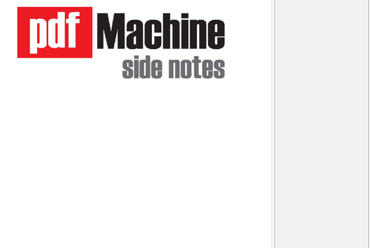 pdfMachine side notes